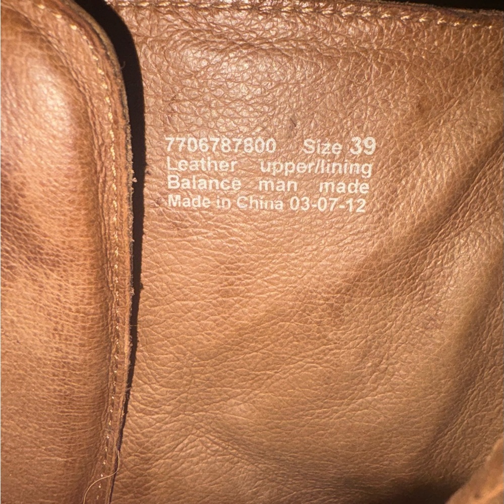 Dansko vintage chestnut brown leather lace- and zip-up Heeled granny Boots - Picture 6 of 10